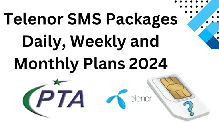 Telenor SMS Packages Daily, Weekly and Monthly Plans 2024