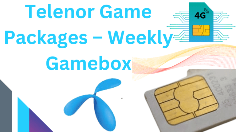 Telenor game packages Code 2024 – Telenor 4G Weekly Gamebox