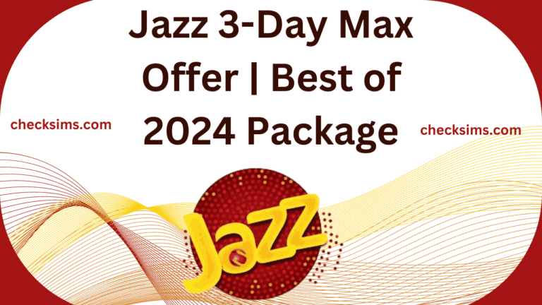 Jazz 3 Day Max Offer | Best of 2024 Package