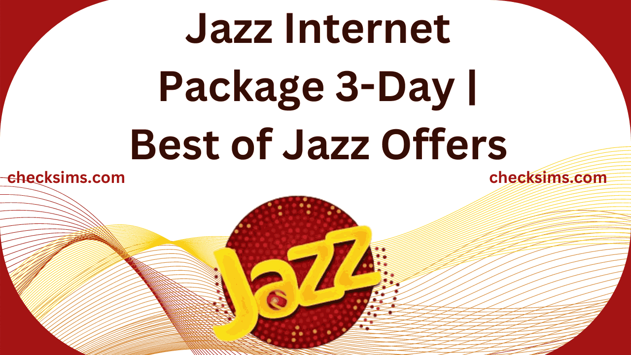 Jazz Internet Package 3-Day | Best of Jazz Offers