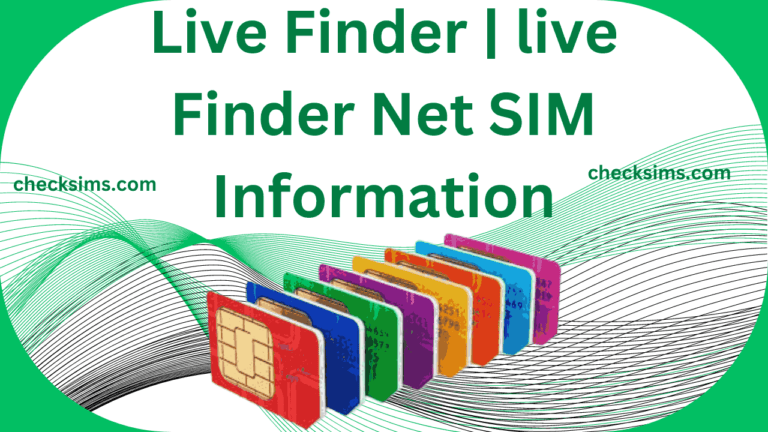 Live Finder | live Finder Net SIM Information