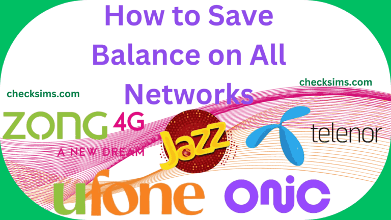 How to Save Balance on All Networks