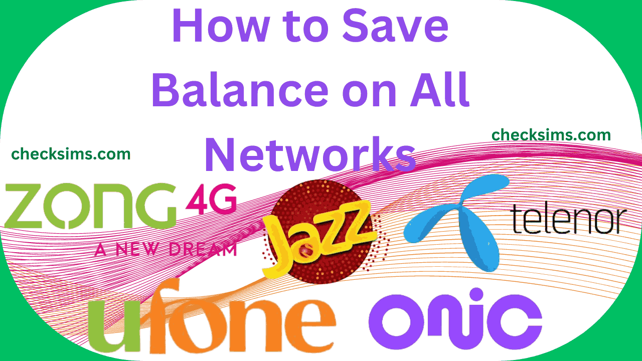 How to Save Balance on All Networks