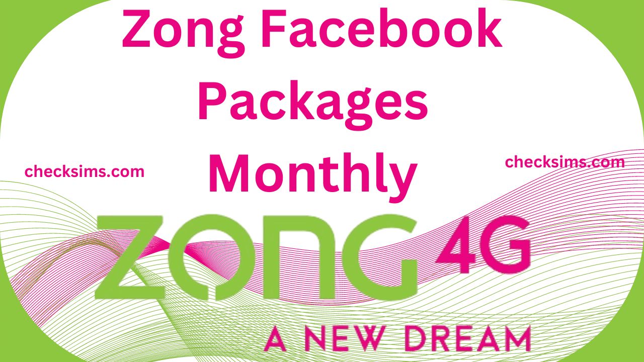 Zong Facebook Packages Monthly